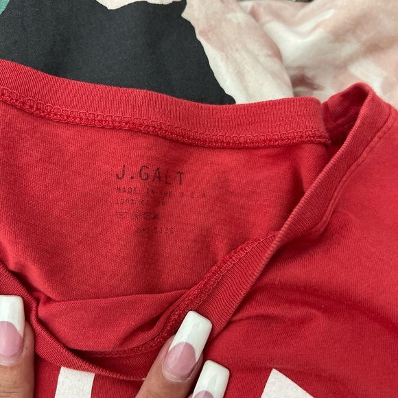 brandy melville cropped u.s.a. shirt - Picture 2 of 2